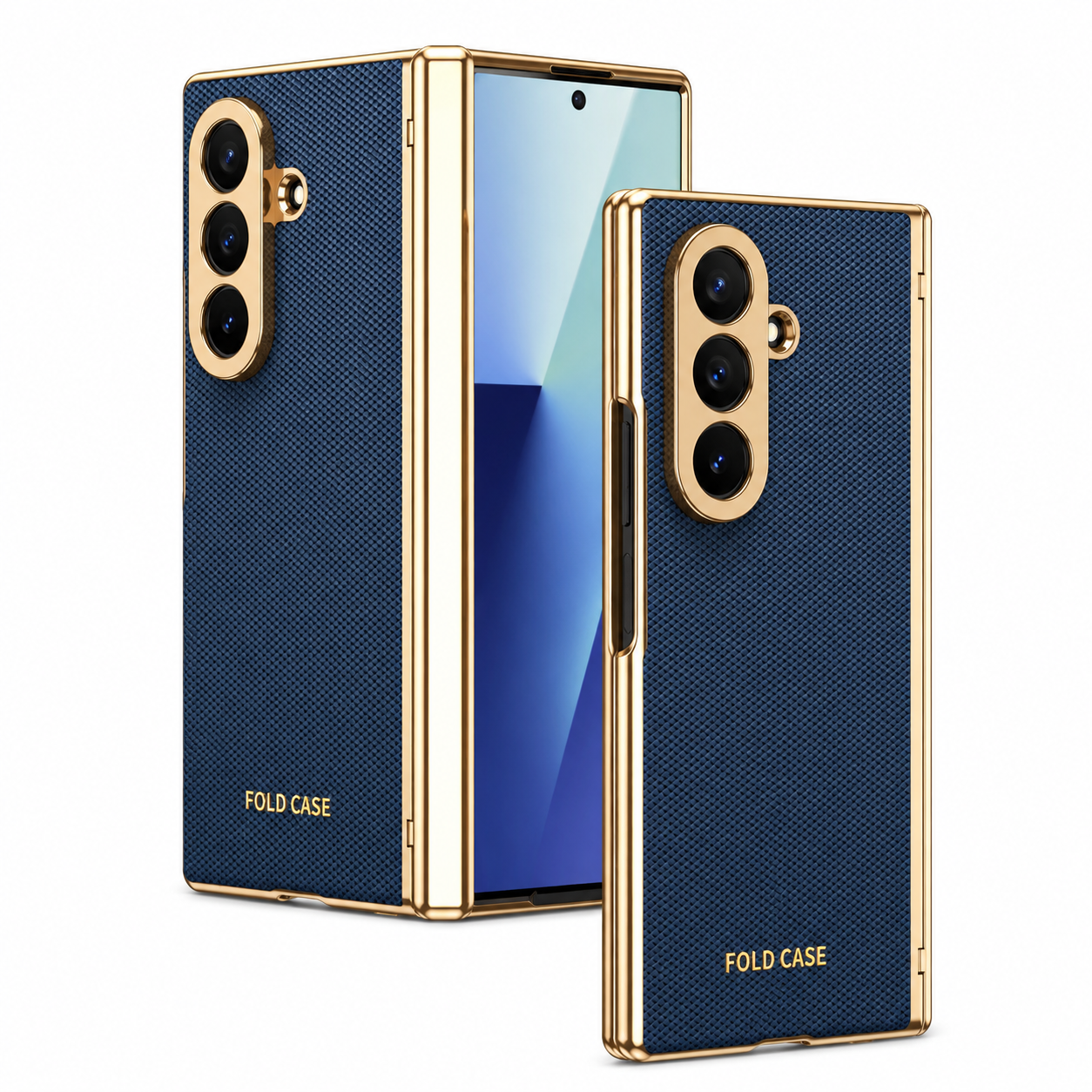 Elite Leather Armor Case With Hinge & Screen Protection For Galaxy Z Fold