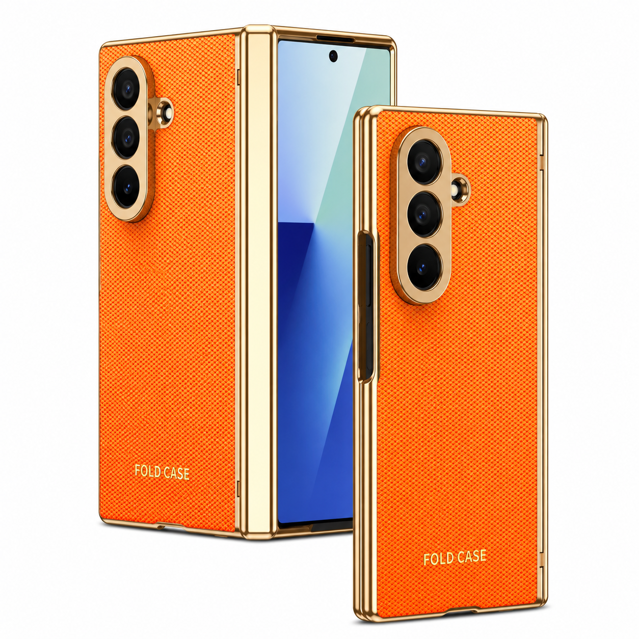 Elite Leather Armor Case With Hinge & Screen Protection For Galaxy Z Fold