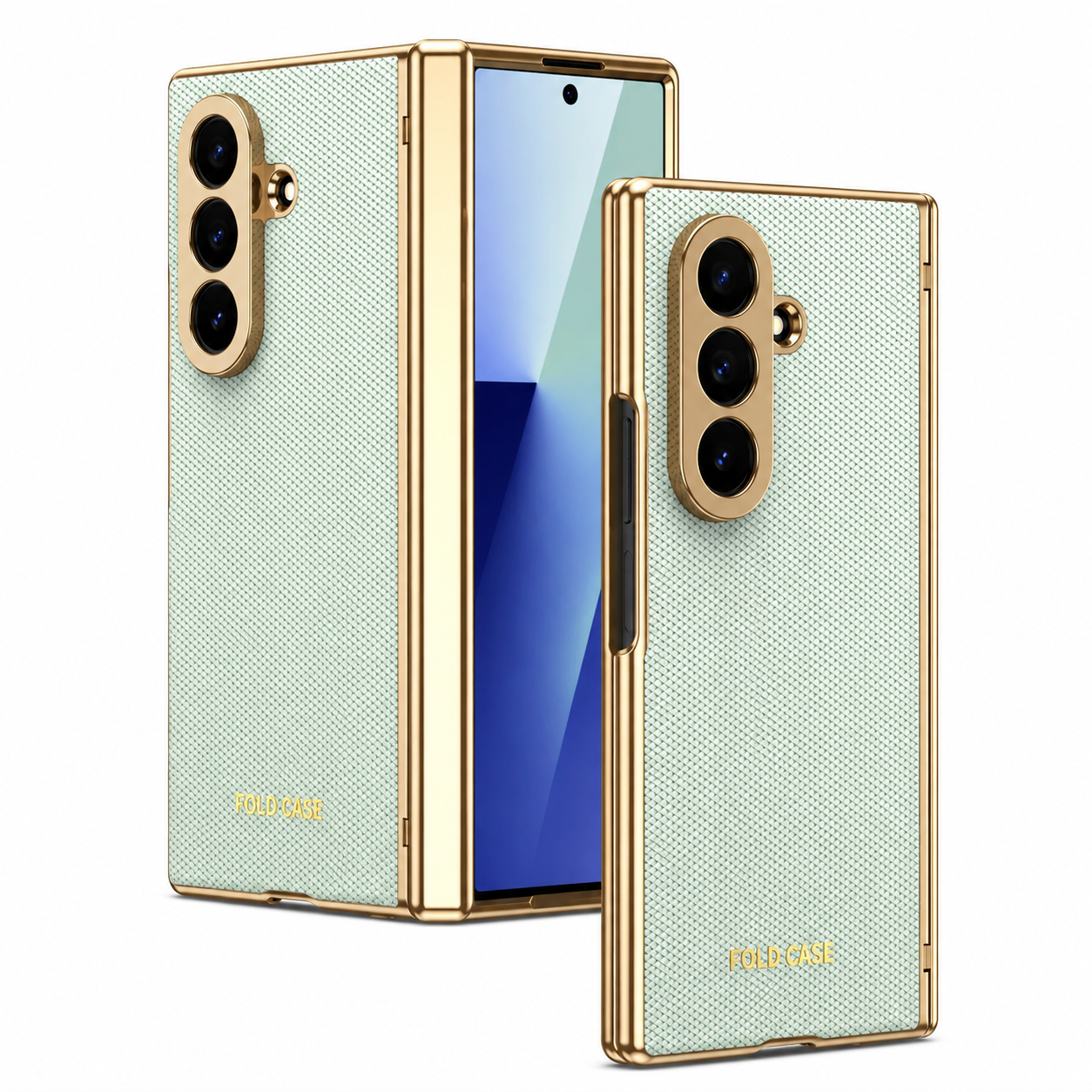 Elite Leather Armor Case With Hinge & Screen Protection For Galaxy Z Fold