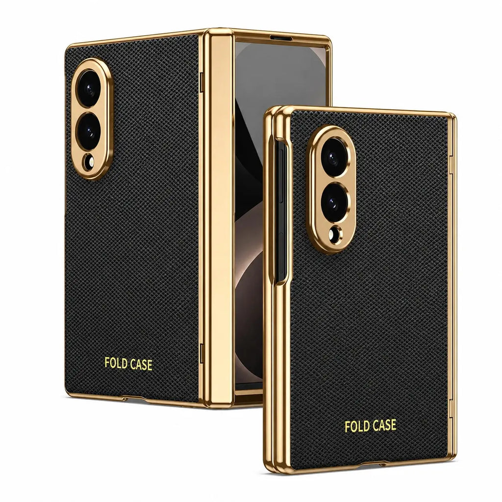 Elite Leather Armor Case With Hinge & Screen Protection For Galaxy Z Fold