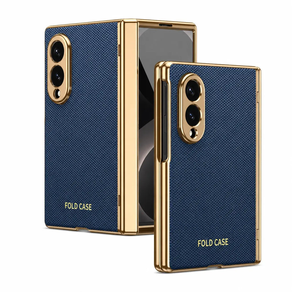 Elite Leather Armor Case With Hinge & Screen Protection For Galaxy Z Fold