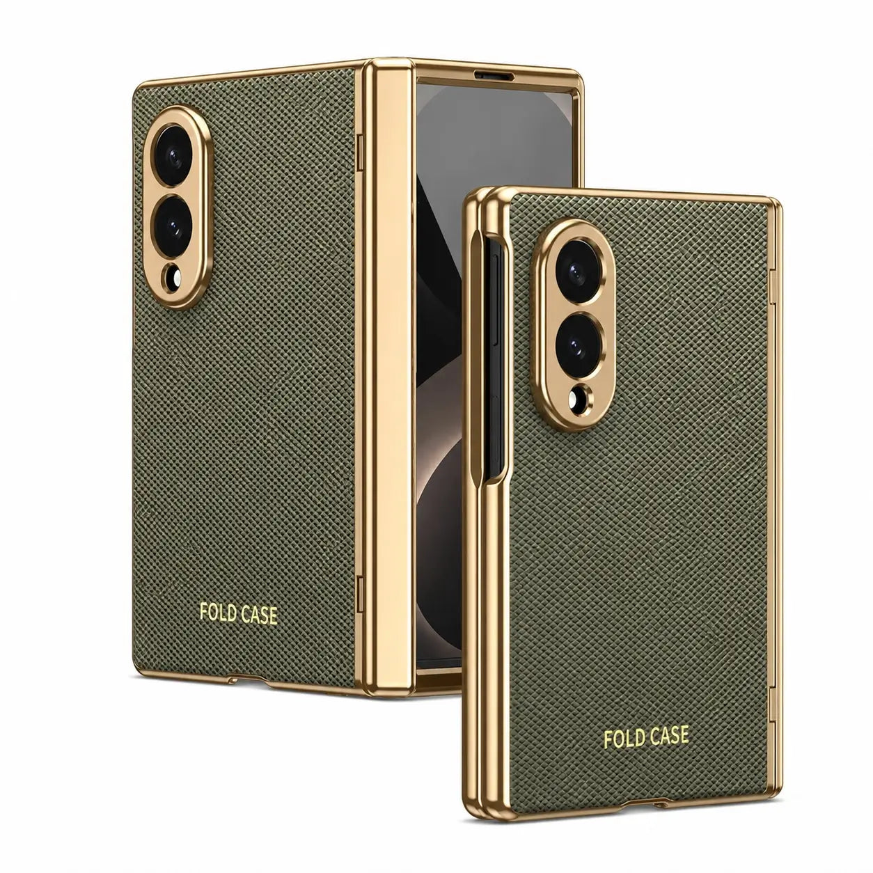 Elite Leather Armor Case With Hinge & Screen Protection For Galaxy Z Fold