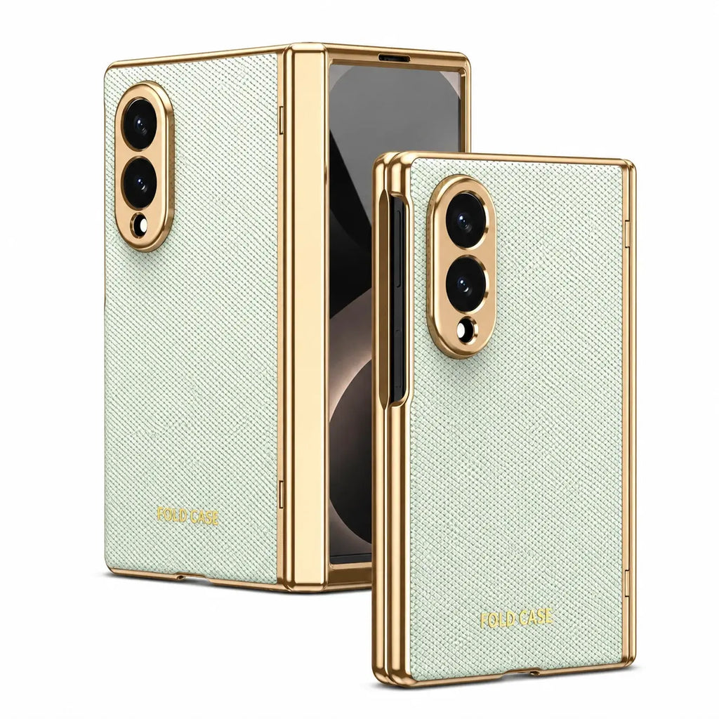 Elite Leather Armor Case With Hinge & Screen Protection For Galaxy Z Fold
