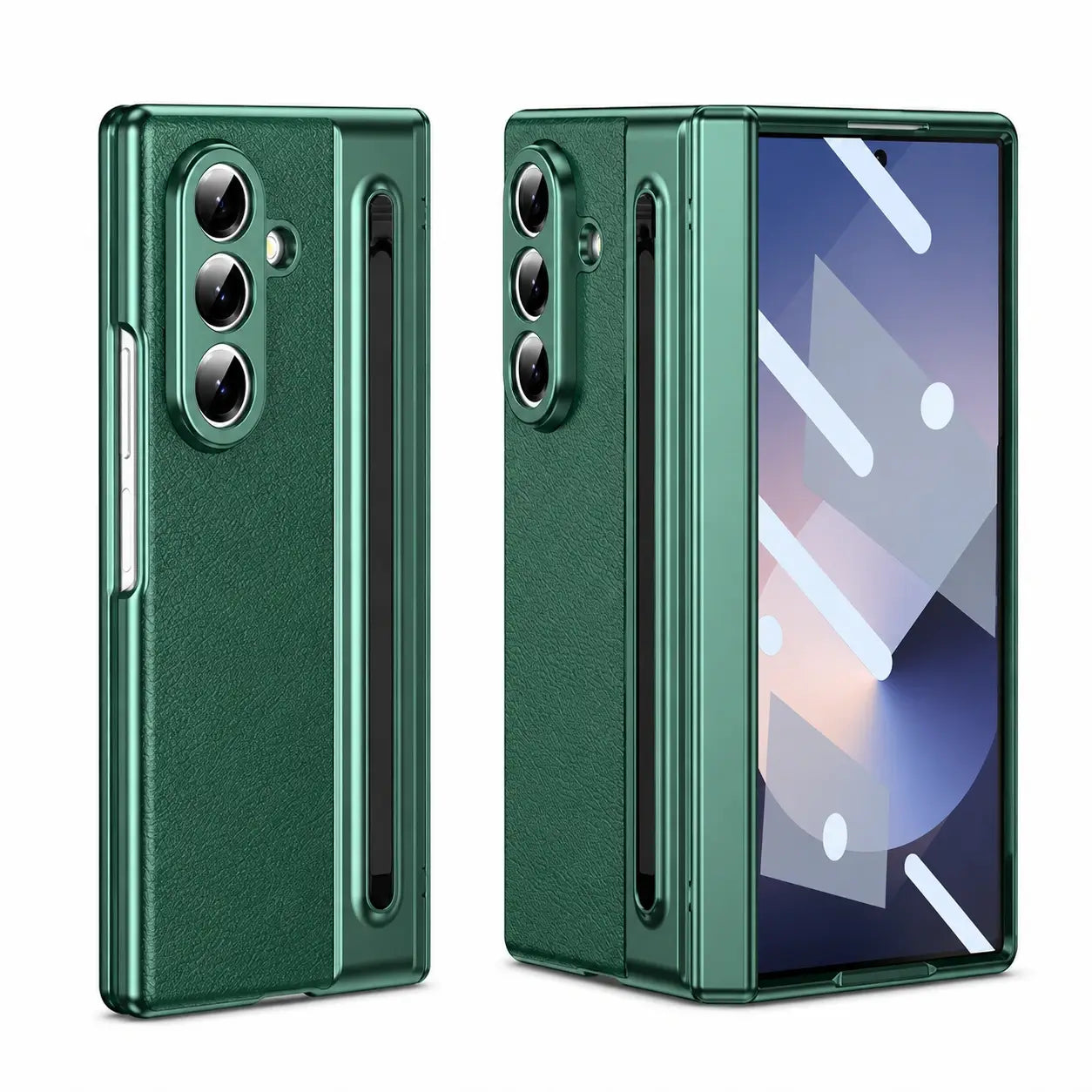 Leather Stylus Shield with Screen Potection For Galaxy Z Fold 8