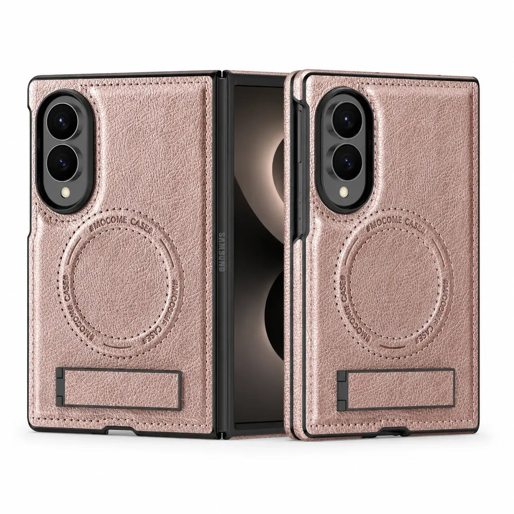 Magnetic Leather Kickstand Case For Galaxy Z Fold 8