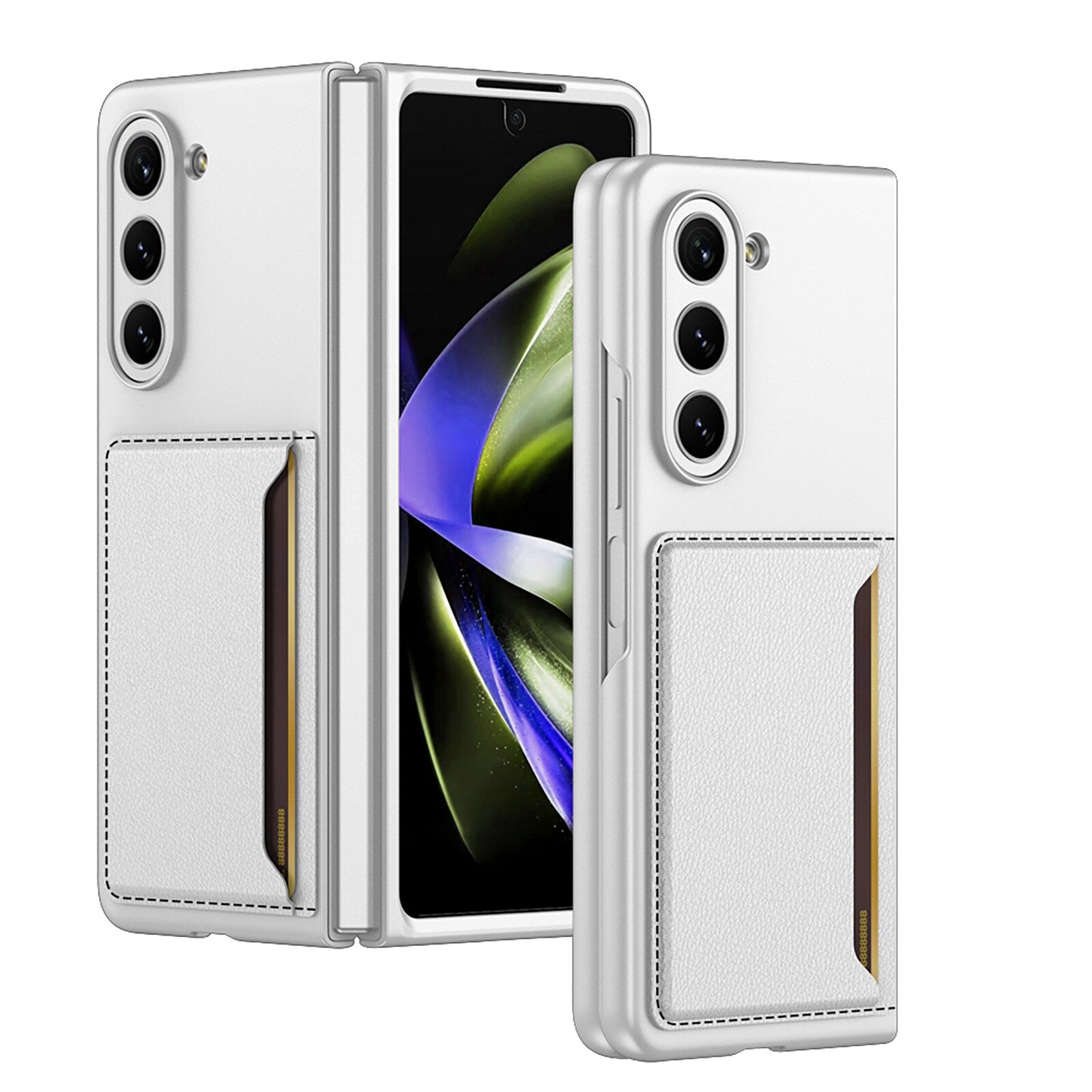 Luxury Leather Case with Card Slot For Galaxy Z Fold 5