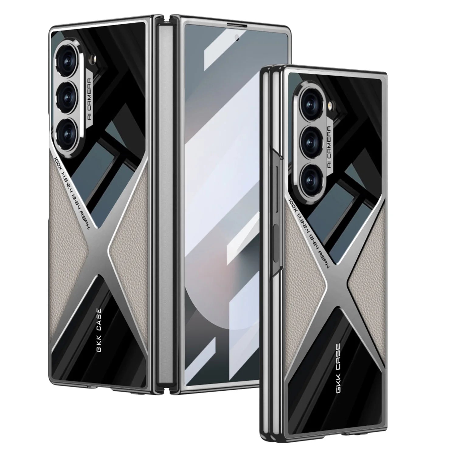 Luxury Leather Case with Camera Protection For Samsung Galaxy Z Fold 6
