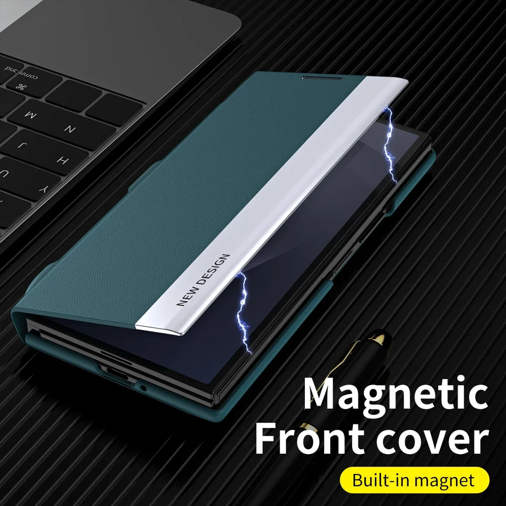 Smart View Flip Leather Case with Pen for Galaxy Z TriFold