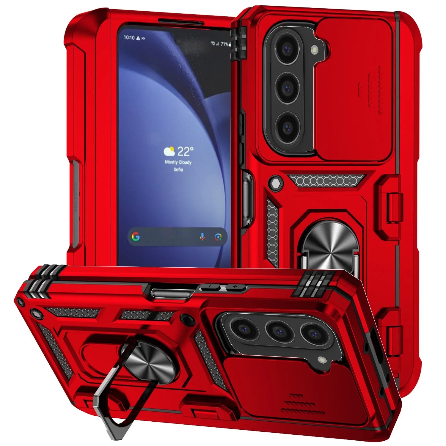 Armor Case with Kickstand & Camera Cover