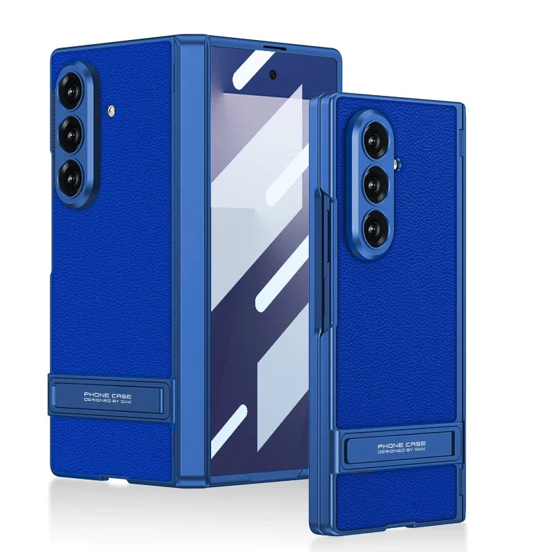 Magnetic Kickstand Leather Case For Z Fold 7