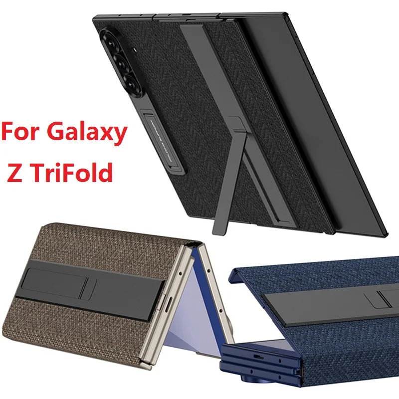 Leather Flip Case With For Galaxy Z TriFold
