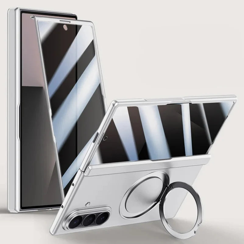 Magnetic Ring Stand Case with Screen Protection