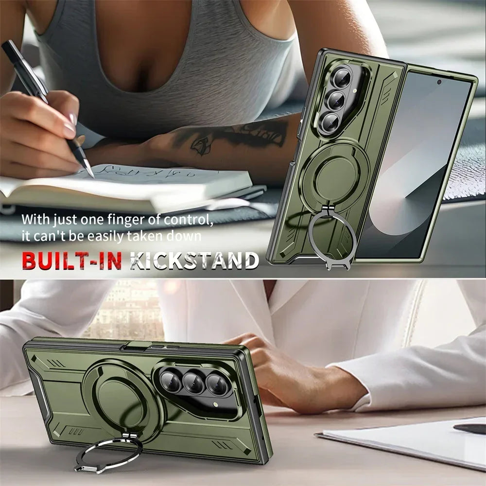 Shockproof Magnetic Ring Holder Case
