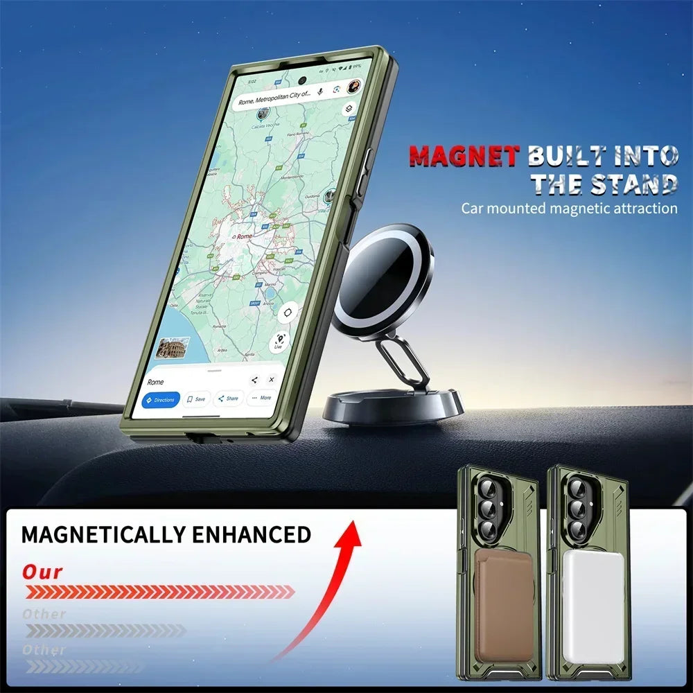 Shockproof Magnetic Ring Holder Case