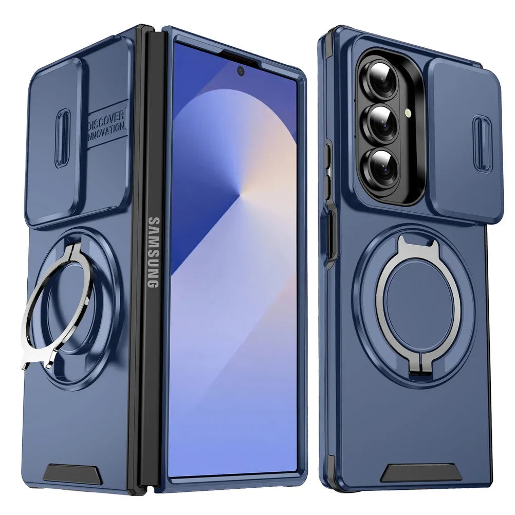 Magnetic Kickstand Case with Slide Camera Protetction