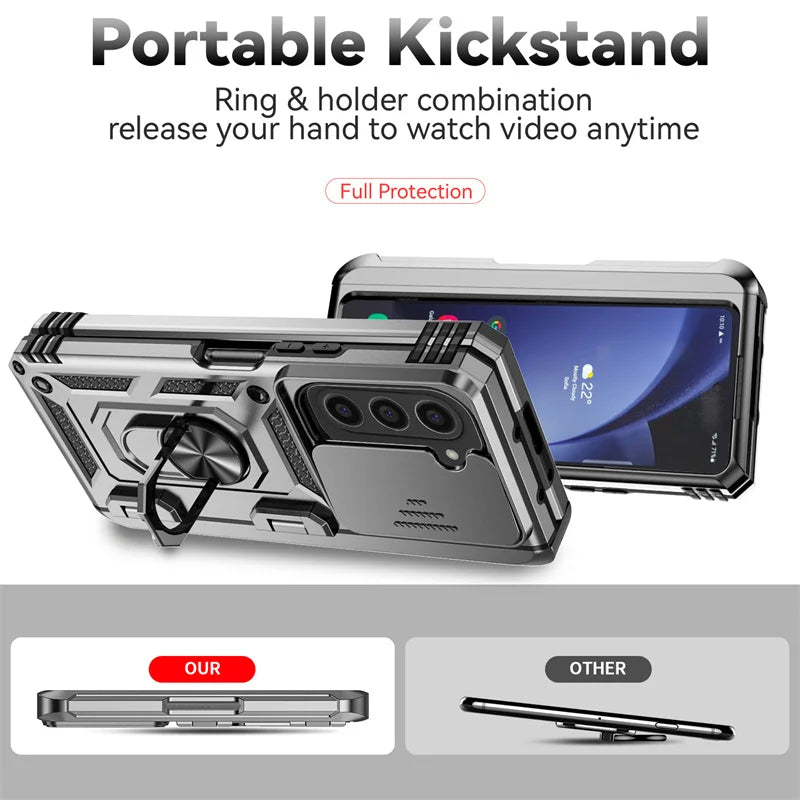 Armor Case with Kickstand & Camera Cover