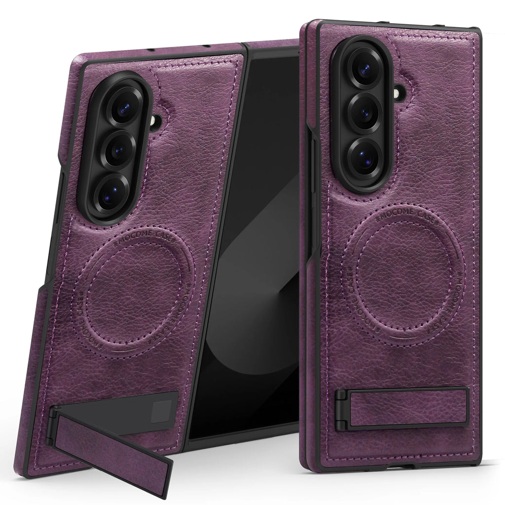 Leather Magnetic Case with Kickstand
