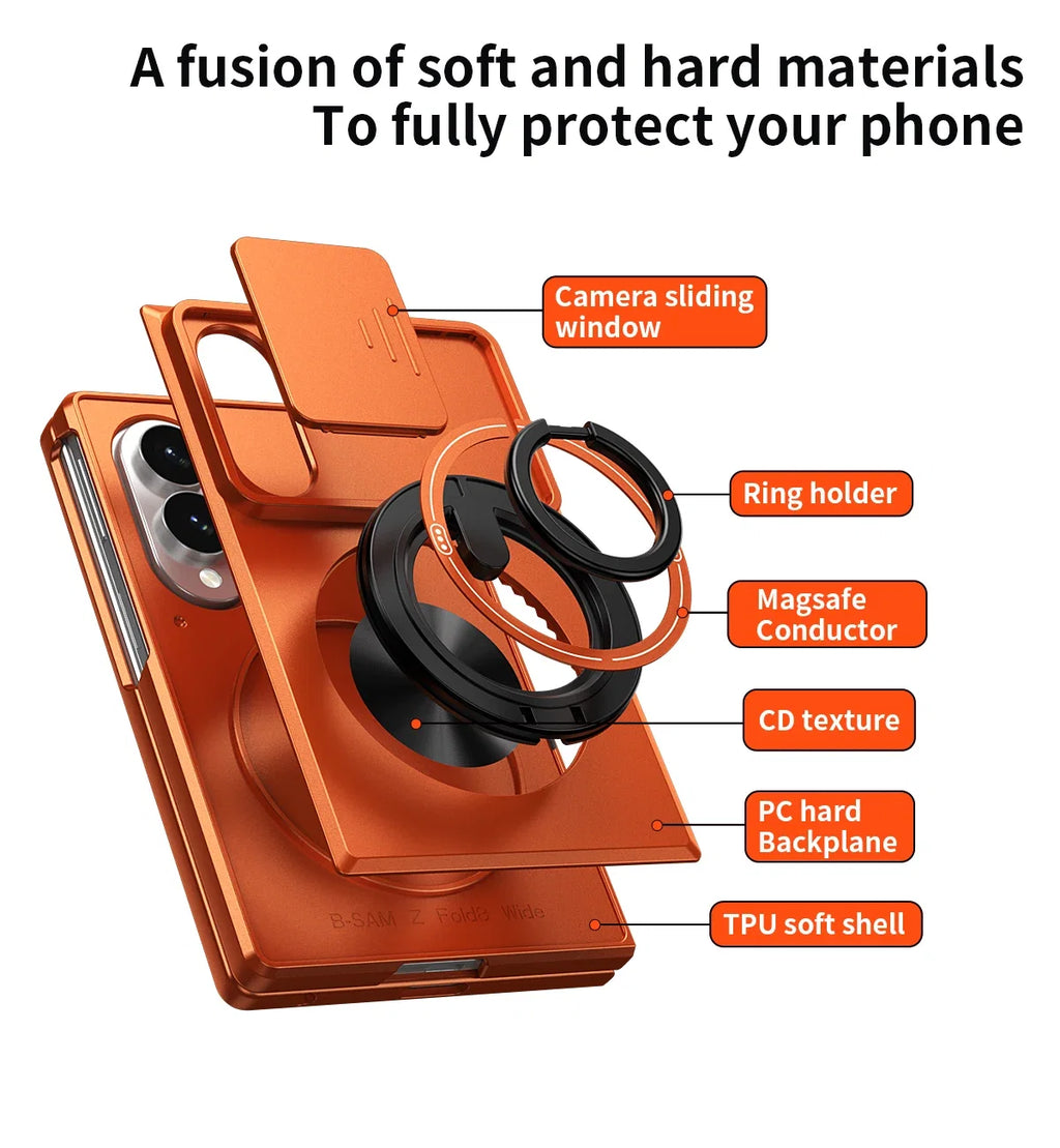 MagSafe Ring Armor Case For Galaxy Z Fold Series