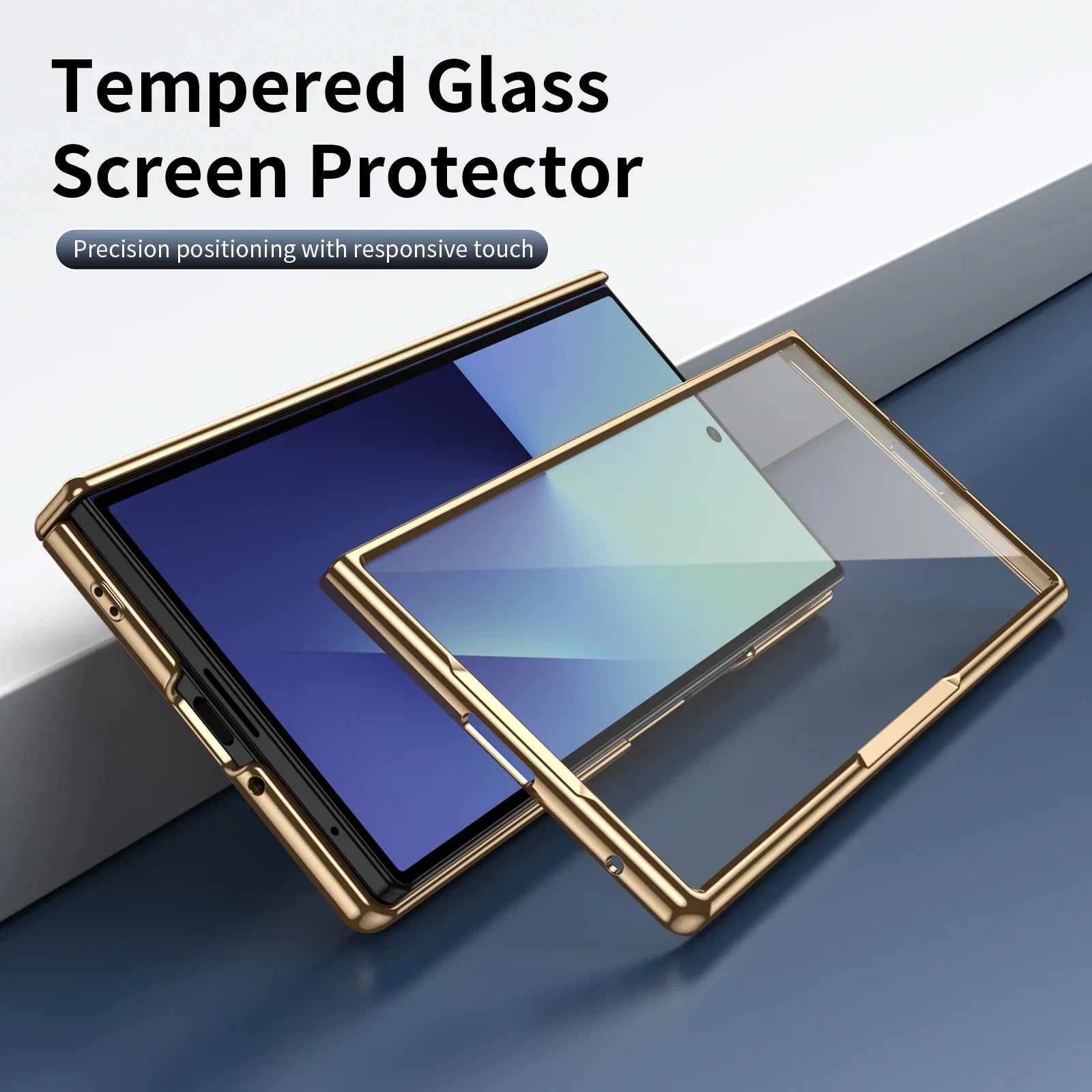 Elite Leather Armor Case With Hinge & Screen Protection For Galaxy Z Fold