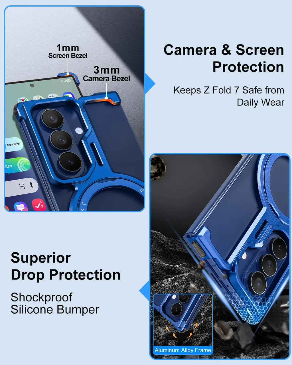 Magnetic Case with Stand For Z Fold 7