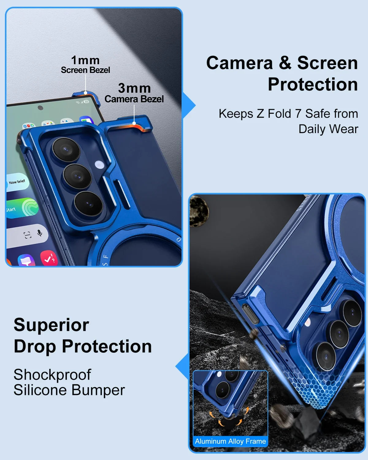 Magnetic Case with Stand For Z Fold 7