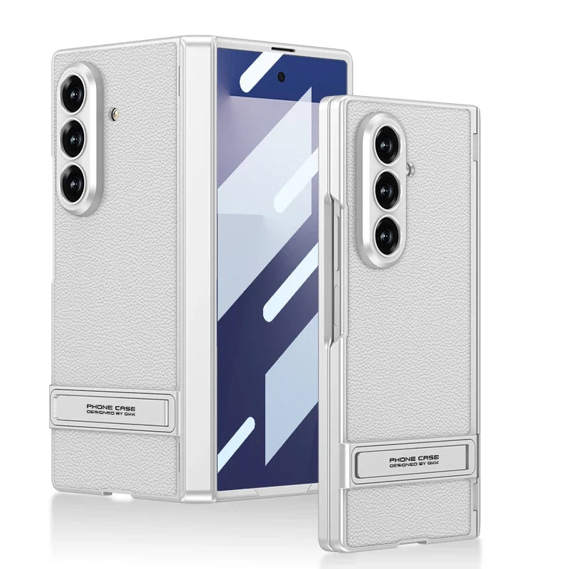 Magnetic Kickstand Leather Case For Z Fold 7