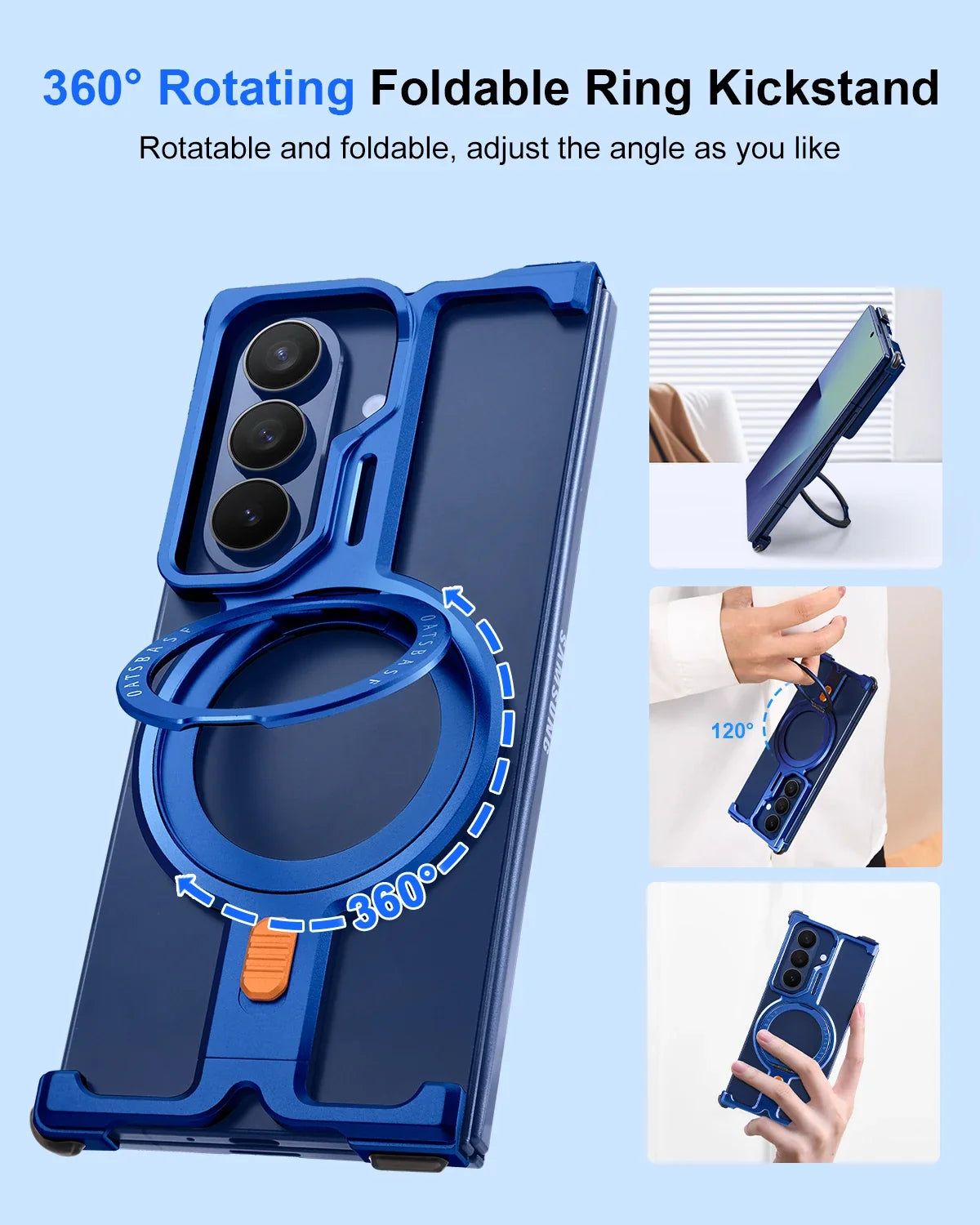 Magnetic Case with Stand For Z Fold 7