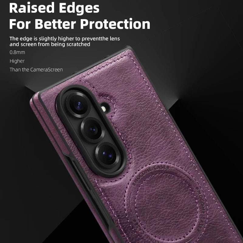 Leather Magnetic Case with Kickstand