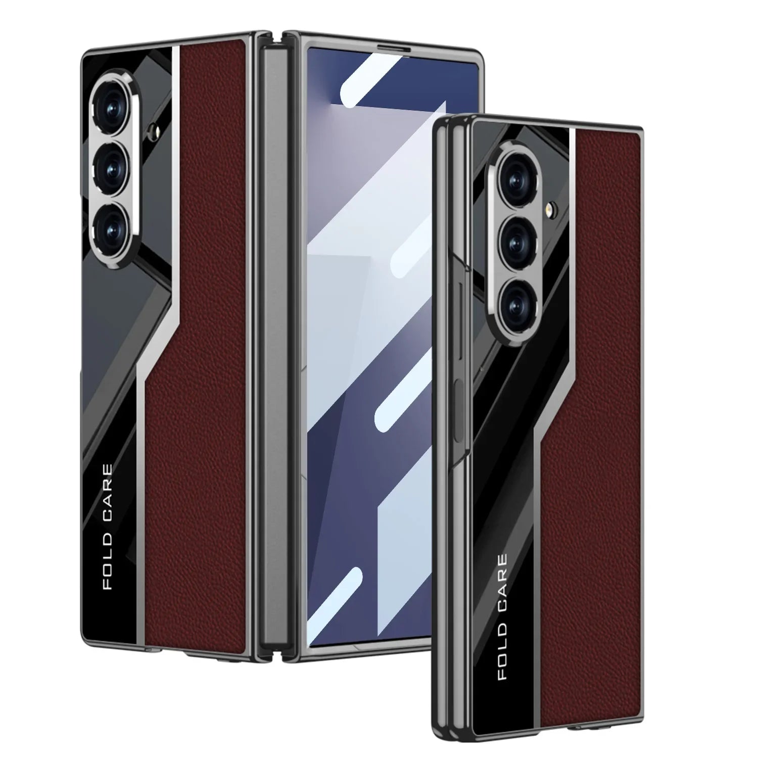 Luxury Leather Case with Hinge Protection