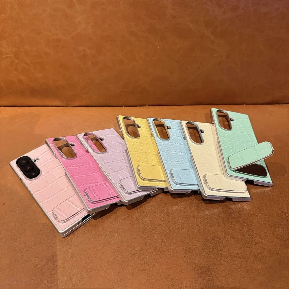 Luxury Crocodile Texture Kickstand Case