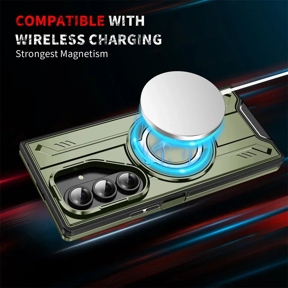 Shockproof Magnetic Ring Holder Case
