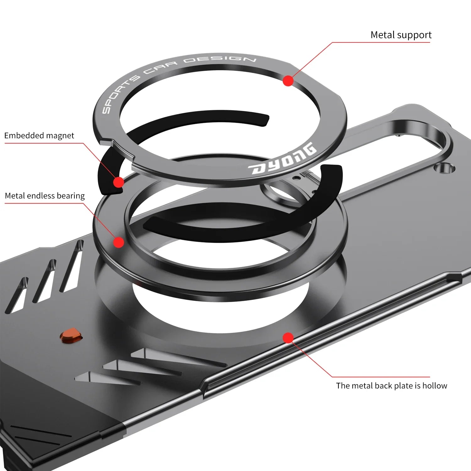 Premium Metal Kickstand Case