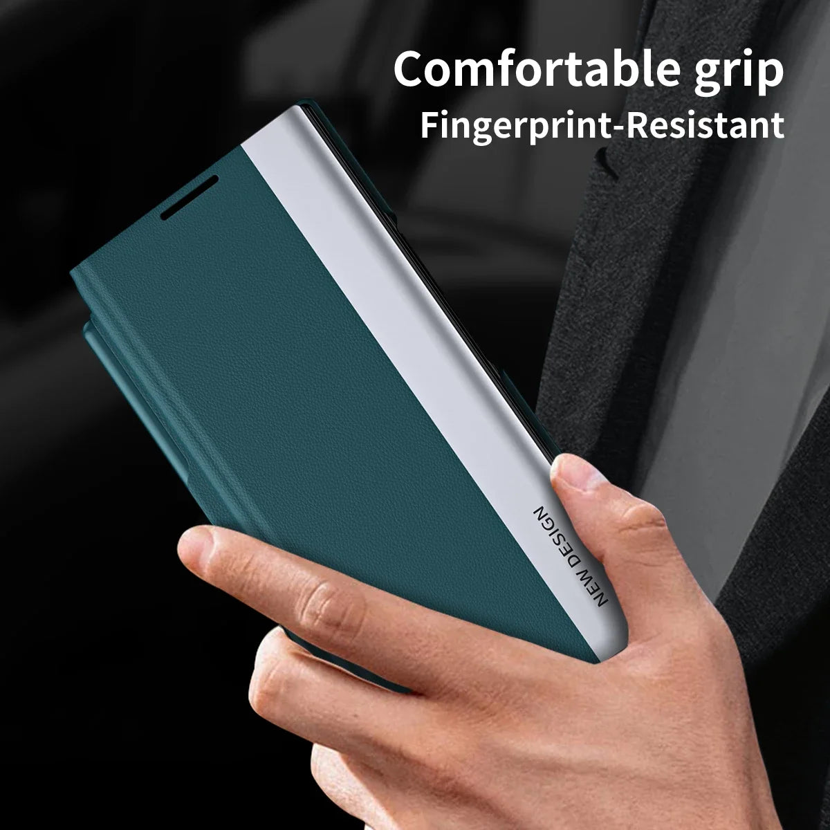 Smart View Flip Leather Case with Pen for Galaxy Z TriFold