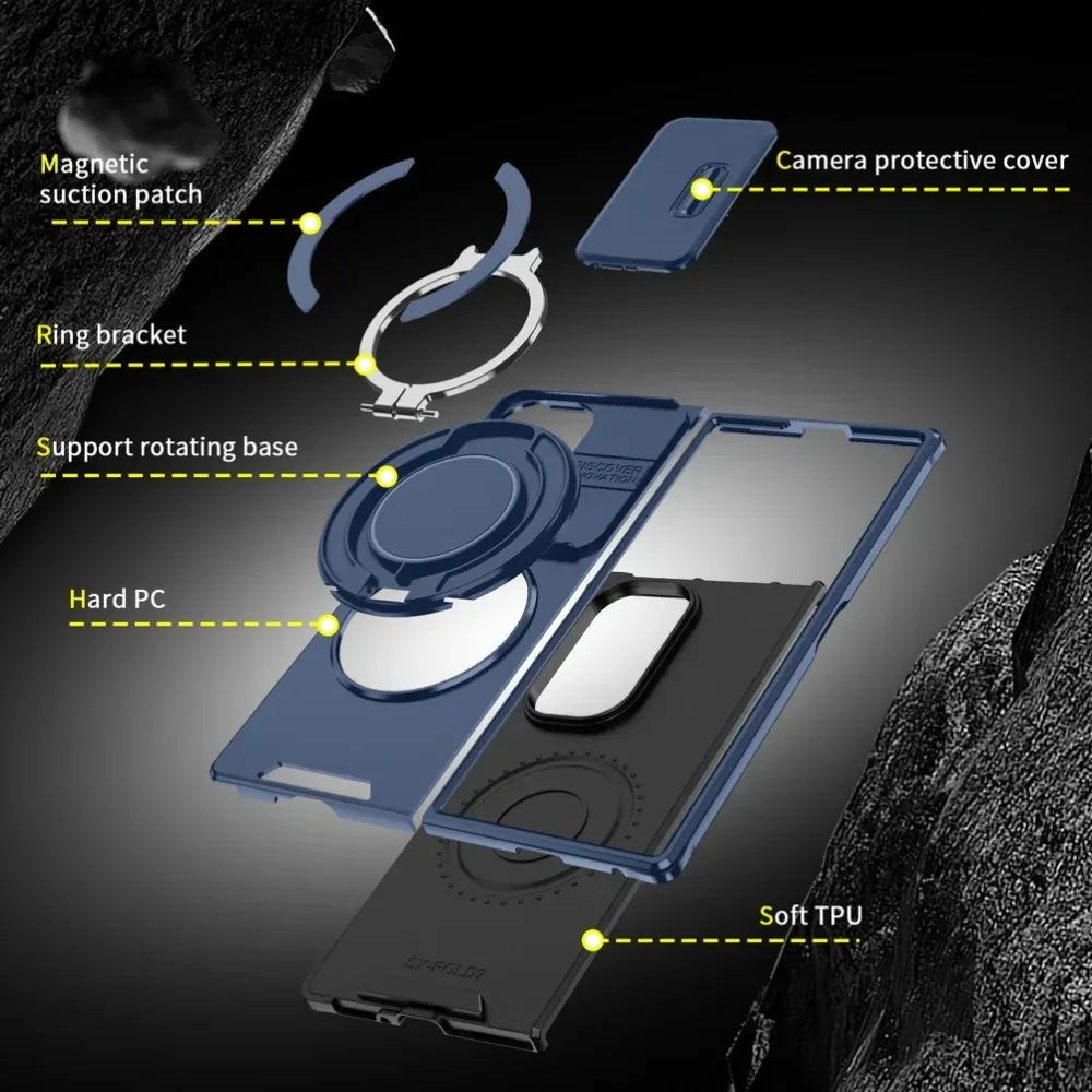 Magnetic Kickstand Case with Slide Camera Protetction