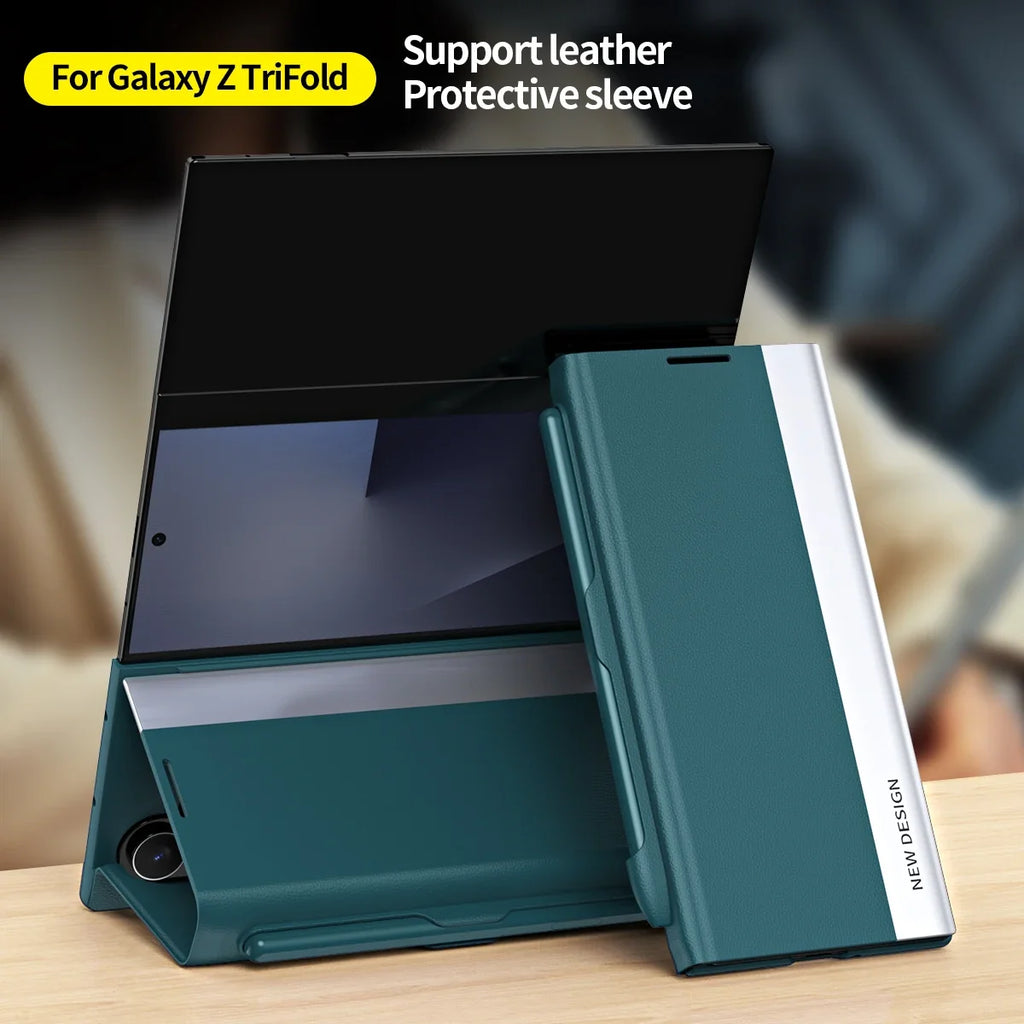 Smart View Flip Leather Case with Pen for Galaxy Z TriFold