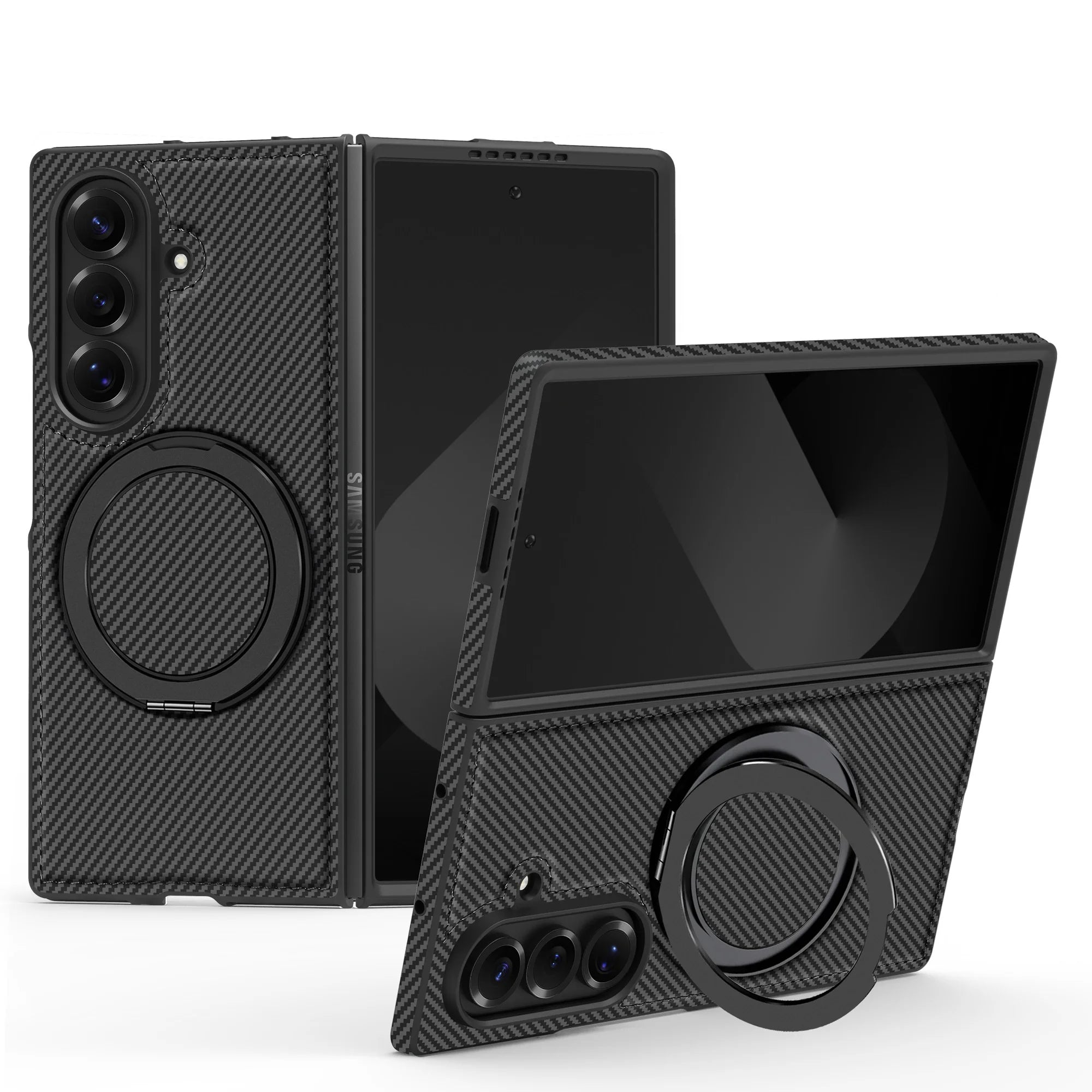 Carbon Fiber Magnetic Ring Case