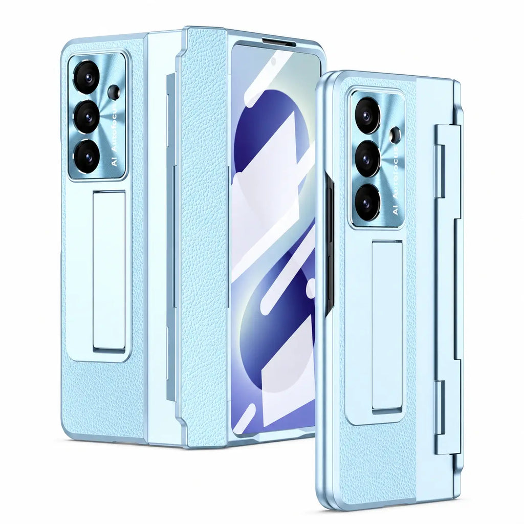 Leather Kickstand Case For Galaxy Z Fold Series