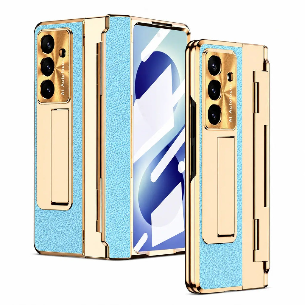 Leather Kickstand Case For Galaxy Z Fold Series