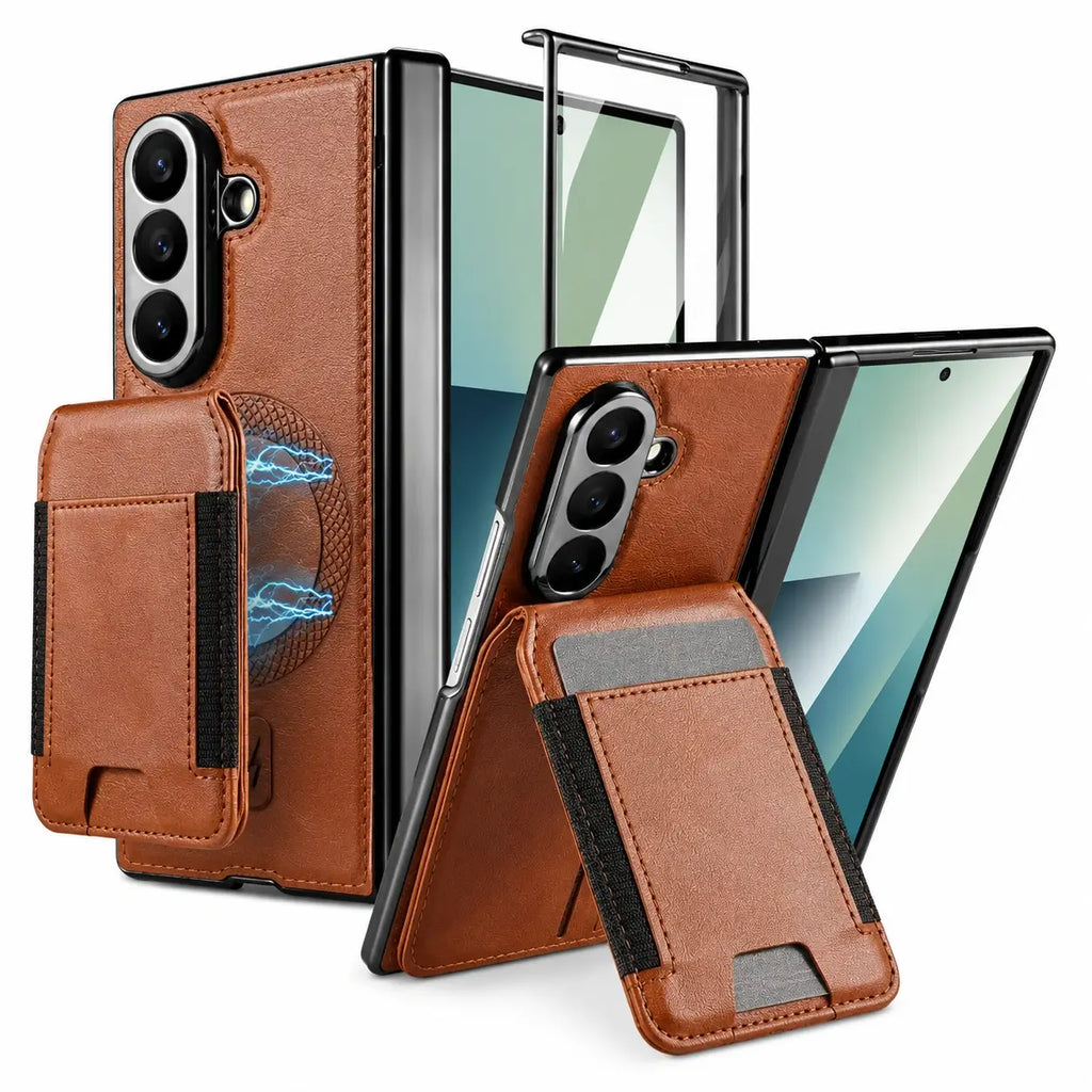 Magnetic Wallet Stand Case For Galaxy Z Fold Series