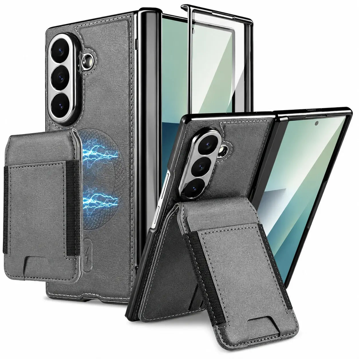Magnetic Wallet Stand Case For Galaxy Z Fold Series