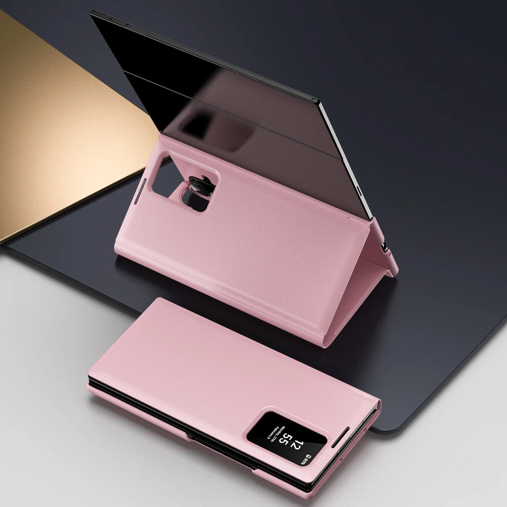 Leather Window Wallet Case For Galaxy Z TriFold