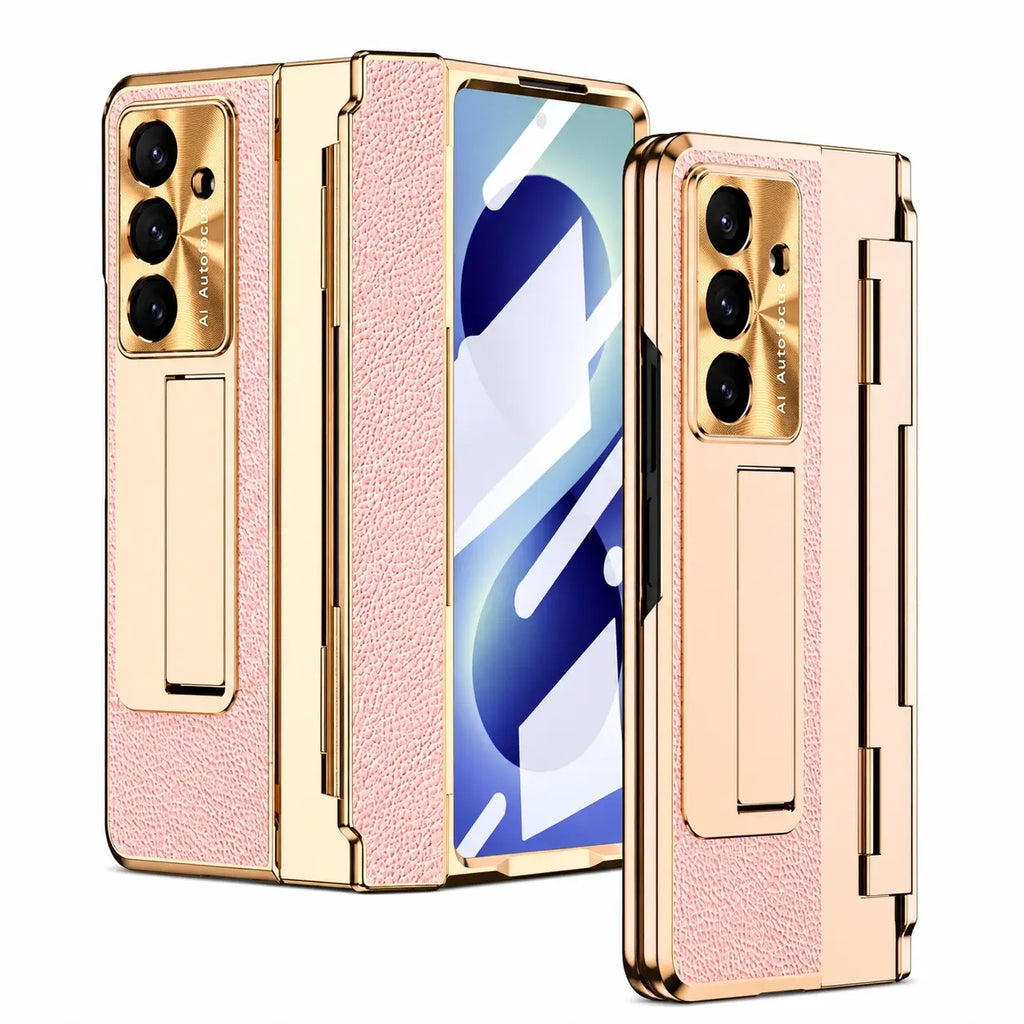 Leather Kickstand Case For Galaxy Z Fold Series