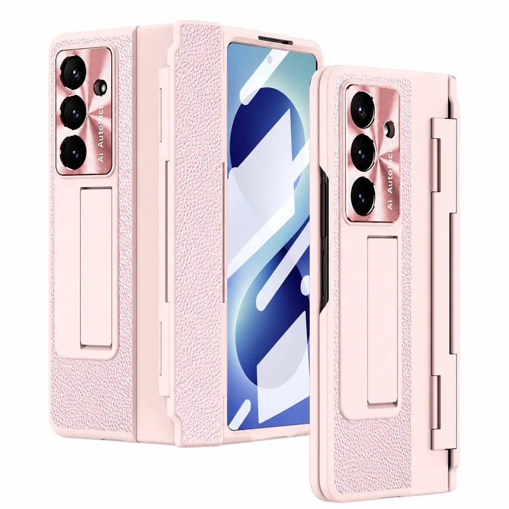 Leather Kickstand Case For Galaxy Z Fold Series